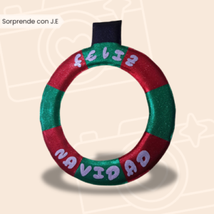 Corona navideña personalizada