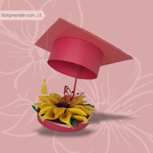 Detalle de grado con girasol